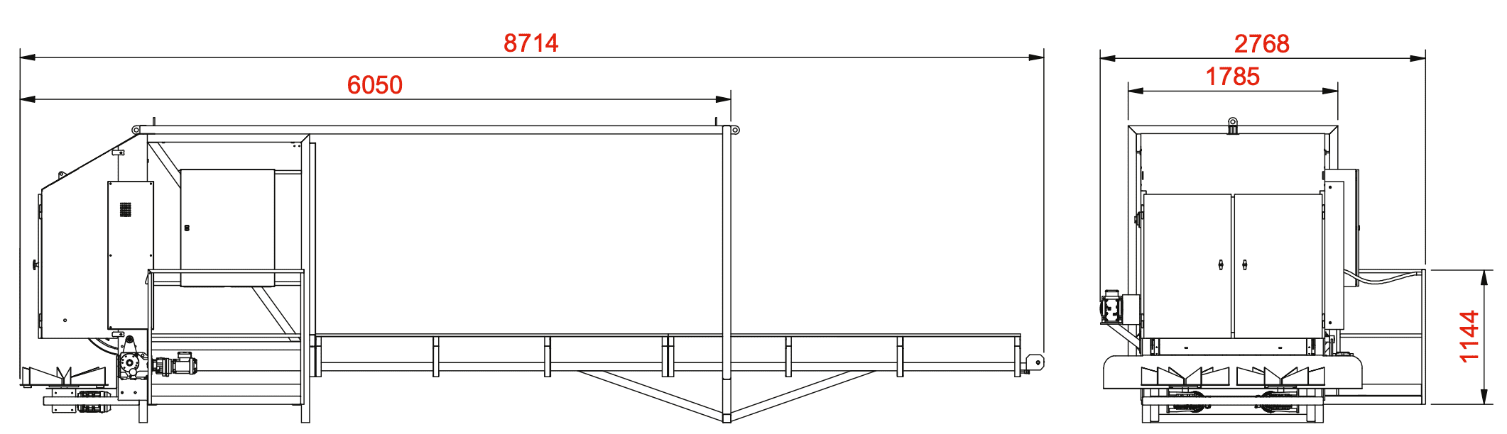 Maxistro technische Zeichnung